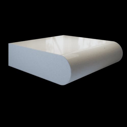 Full bullnose worktop edge detail